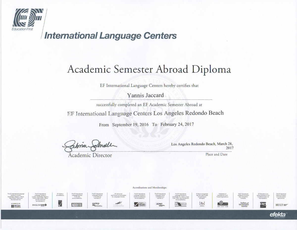 Diplome EF international langages